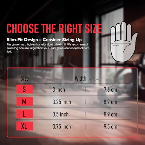COOLJOB Padded Gym Workout Gloves for Men, Non-Slip Grip Breathable Touchscreen Sports Gloves for Cycling Driving, S-XL Black - size: X-Large