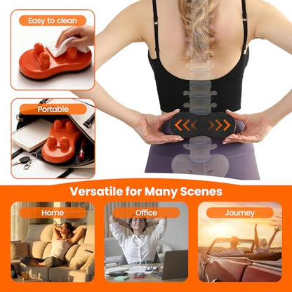 Manual Back Massager, Trigger Point Massage Tool for Lower Back