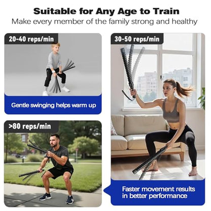 Weighted Ropeless Battle Ropes -1 lbs Each | √ Ropeless | √ Home Gym | √ Gym Equipment for Home | √ Adjustable | √ Portable | √ Home Workout