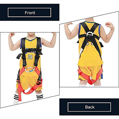 NewDoar Climbing Harness CE Certification Rock Climbing Rappelling Equipment Body Guard Protect Rappelling Rescuing Equip - color: Child Full Body