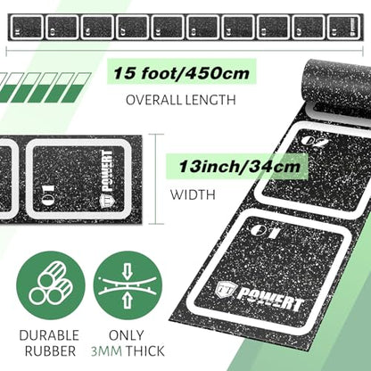 Rubber Agility Ladder Non-Slip Rubber Speed Agility Training Ladder Pad for Soccer Football Footwork Training Equipment for Fitness Boxing Sports Quick Exercise Gym Workout