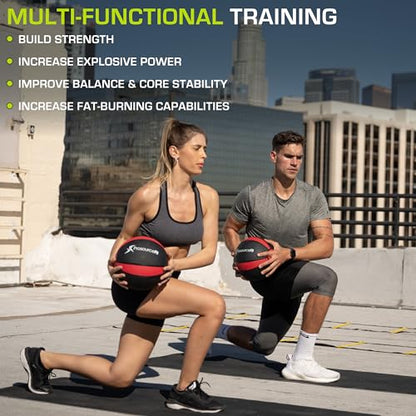 ProsourceFit Weighted Medicine Ball for Full Body Workouts - size: 10 LB