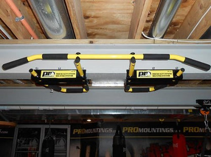 5-grip I-beam Yellow/Long Bent Bar - Pull up Bar/Chin up Bar