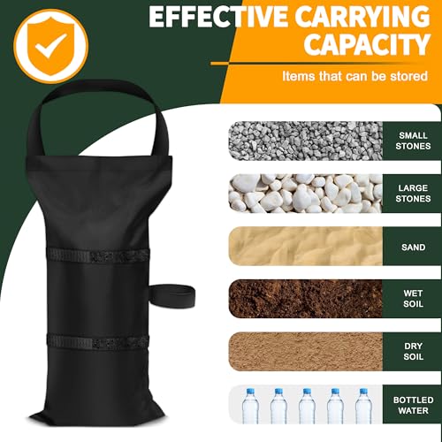 Enzeno Large Canopy Weights Sand Bags for Weight,150 LBS Pop Up Tent Weights,50x23cm,Sandbags for Gazebo,Tent,Garden Umbrella,Weights Bag Set of 4 (Without Sand) - size: Large