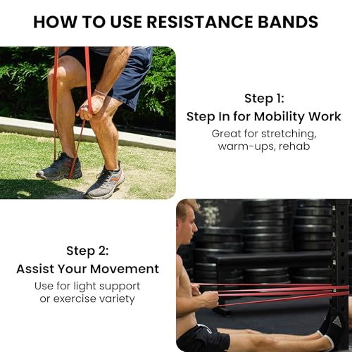 Functional Fitness Pull Up Bands Resistance Bands | Exercise Bands for Working Out | Long Stretch Bands for Exercise, Training Bands, Resistance Bands for Stretching