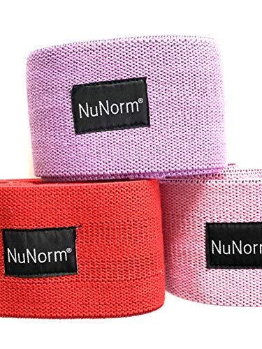 Nu Norm Fitness Booty Bands, Workout Bands, Hip Fitness Bands for Butt and Legs - 3 Pack Set