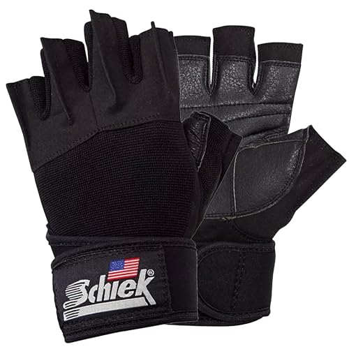 Schiek Sports 540 Platinum Lifting Gloves - Weightlifting Gloves with Wrist Wrap Support for Gym Workouts - size: Large