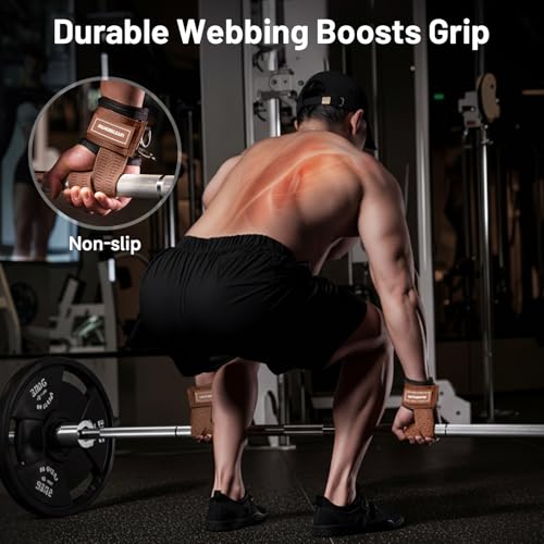 Wrist Straps for Weightlifting, Gym Lifting Straps with D Rings for Cable Machine,Weight Lifting Wrist Wraps for Men Women