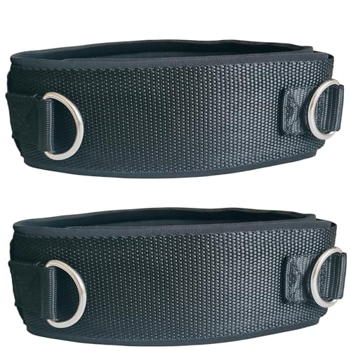 2Pcs Fitness Thigh Straps Soft Neoprene Padded High Leg Lift Fitness Exercise Attachment Adjustable Thigh Resistance Belt, for Running Football Taekwondo Training Band