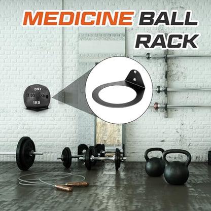 Gisafai Wall Mounted Medicine Ball Holder, 8.9 Inch Inner Diameter