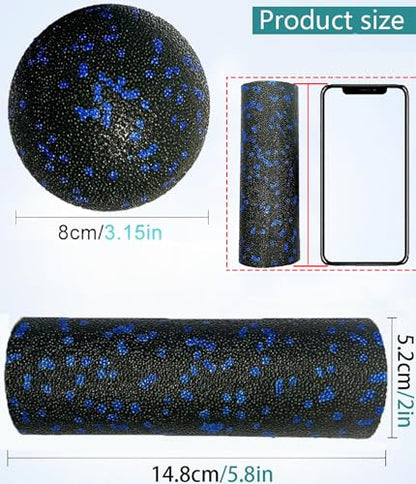 Extra Mini Foam Roller - High Density Massage Roller, Extra Small Yoga Roller for Physical Therapy, Myofascial Release, Deep Tissue & Muscle Recovery of Arms and Legs