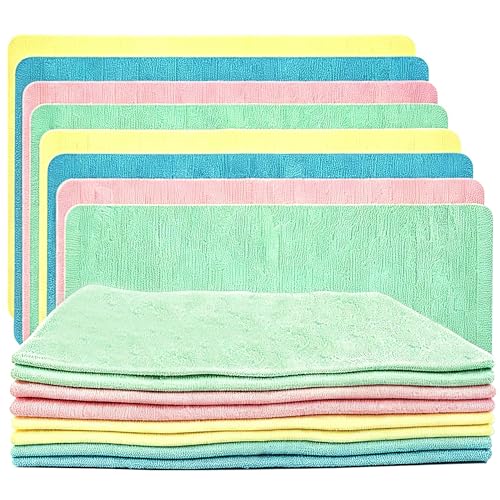 Quick Dry Towels & Washcloths 8 Pack,12 X 16 in | Absorbent,Wring out Easily