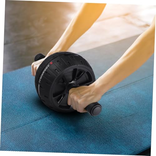 Silent Ab Roller Wheel with Knee Pad Fitness Equipment for Core Strengthening Comfortable Ergonomic Handles Suitable for Men Women Beginners and Experts