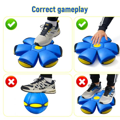 Magic Meta Ball, Magic Bouncing Ball, Two Modes to Switch Freely, Foldable, for Parent-Child Interaction, Indoor & Outdoor Use