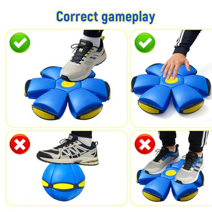 Magic Meta Ball, Magic Bouncing Ball, Two Modes to Switch Freely, Foldable, for Parent-Child Interaction, Indoor & Outdoor Use