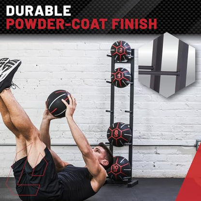 Lifeline Fitness Medicine Ball Set - Total Body Strength and Stability Training - Non-Slip, Light Bounce - Textured Surface - Durable - Home Gym Exercise Equipment
