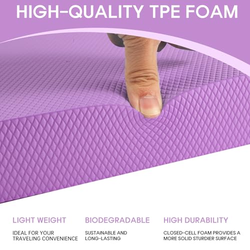 Balance Pad – Stability Trainer for Balance, Stretching, Physical Therapy, Exercise, Mobility, Rehabilitation and Core Training Non-Slip Closed Cell Foam Premium Balance Pad Knee Pad