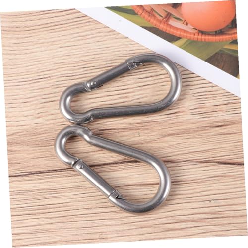 2Pcs Silver Stainless Steel Ceiling Wall Mount Brackets for Suspension Trainers with Hooks Heavy Duty Anchor Mounts for Hammock Installation and Home Gym Wall Anchors Supports Up