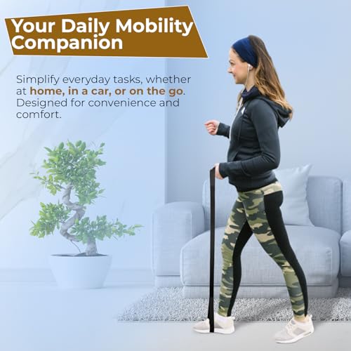 35" Leg Lifter for Mobility - Durable Strap w/Multi Loops | Post Surgery Aid for Hip, Knee & Wheelchair Patients | Easy Bed, Car & Couch Transfer