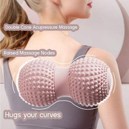 Peanut Massage Ball for Myofascial Release & Muscle Relaxation - Deep Tissue (Purple) - color: Purple
