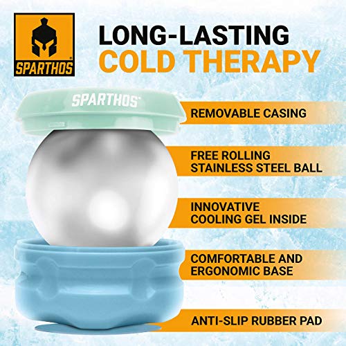 Sparthos Cold Ice Massage Roller Ball, Cryosphere Massager -Mint/Blue-70mm - color: Electric Blue, style: 70mm (Pack of 1)