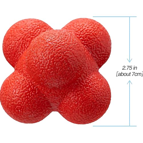Hexagonal Reaction Ball High-Density Rubber Foam Bounce for Agility Reflex and Coordination Training