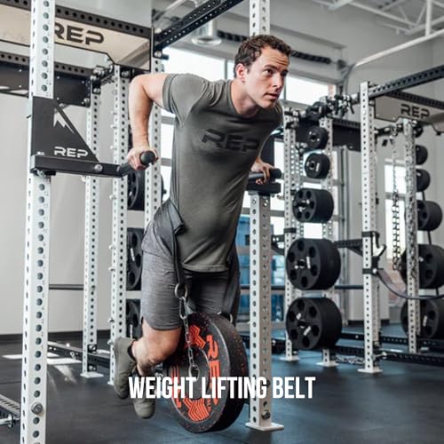 Rep Fitness Dip Belt, Weight Lifting, Gym Equipment, Workout Belt, Chain Strap, Back Support, Training Gear, Fitness Accessories, Squat Belt, Powerlifting, Men’s Exercise Belt