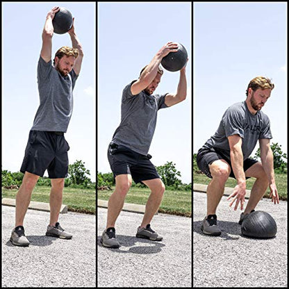 Valor Fitness Slam Ball - Durable Weighted Ball for Crossfit, Strength Training, HIIT, and Cardio Workouts, Non-Bounce Design, Multiple Weights Available - style: 50 lb