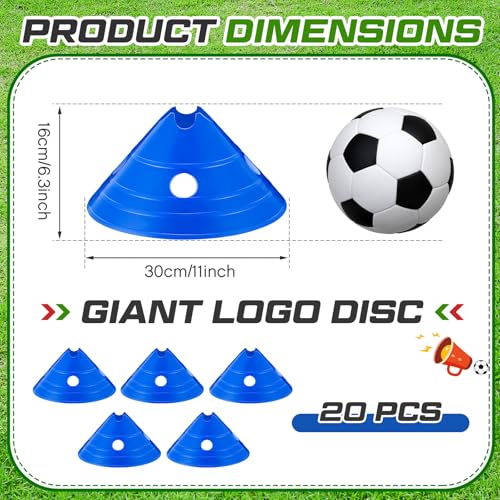 Jumbo Soccer Cones Big Training Disc Cone - color: Blue