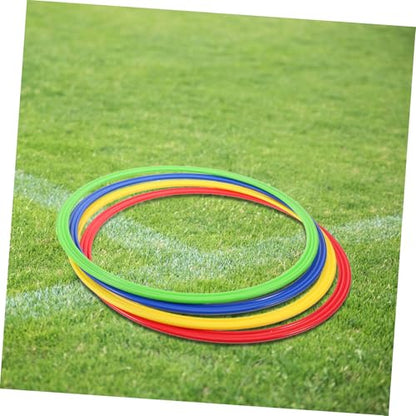 ibasenice 4pcs Enhanced Agility Training Ring Sturdy Soccer Practice Equipment for Drills