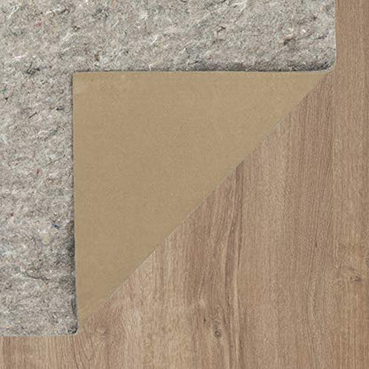 Mohawk Home Non Slip Rug Pad 2' 6" x 8'- 1/4" Thick Felt + Latex Rubber Gripper - Dual Surface Cushion for Hardwood, Carpet, Tile Floors, Made in USA - size: 2'6" x 8' (Runner), style: 1/4 Inch Dual Surface Rug Pad