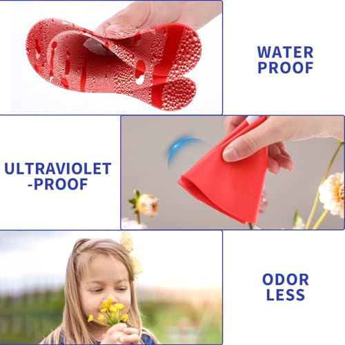 9 Inch Poly Spots, 10PCS Anti-Slip Spot Markers Floor Spots, Waterproof Flat Filed Cones Poly Dots for Agility Drills, Basketball, Football Training, Sport Activities and Exercise