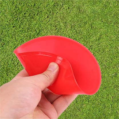 40pcs Mini Round Soccer Training Discs Soft Durable Agility Markers for Drills and Practice Small Cones - color: 12.5cm red