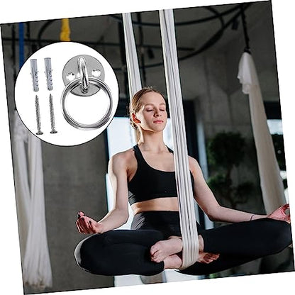 SUPVOX 2 Sets Fixed Disk Ceiling Anchor Suspension Trainer Bracket Wall Mount Suspension Fixed Gadget Yoga