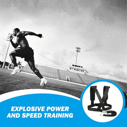 Weight Sled, Nylon Sled Harness Tire Pulling Harness Speed Training Equipment Pull Strap for Sprint Running and Football, Basketball, Soccer Workout Equipment Speed Training