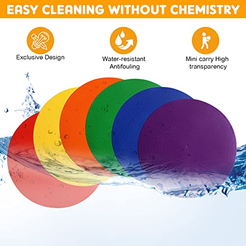 Spot Markers Floor Spots with Bag Non Slip Vinyl Poly Dots for Gym Floor Basketball Football Soccer Sports Speed Agility Training Gym Dance - size: 4.72 Inch