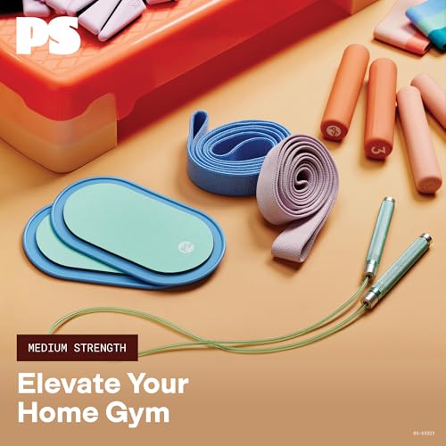POPSUGAR Adjustable Hip Resistance Band (Coral), Medium Strength Exercise Band for Men & Women, 4 Resistances for Toning Legs, Glutes, Lower Body Workout, Non-Slip Comfort-Grip Fabric Elastic Band