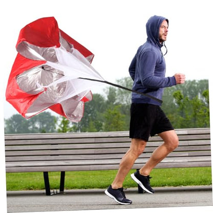 SUPVOX Sprinting Parachute for Speed Training Resistance Running Equipment for Outdoor Athletes Explosive Power and Core Strength for Soccer and Track Training Sessions