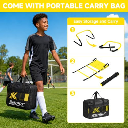 Agility Ladder, Soccer Football Training Equipment Agility & Speed Training - color: Yellow
