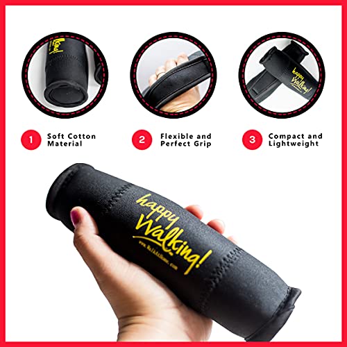 Happy Walking Hand Weights Sets for Women or Men 2 LB Weights Each Neoprene Dumbbell Walking Weights for Home Workout, Exercise, Cardio Miracle, At Home Gym