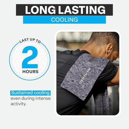 Instant Cooling Towel - Sports Cooling Towel with UPF 50+ and Reflective Protection - Moisture Wicking, Chemical-Free Evaporative Cooling for Hot Weather, Runners & Athlete (Camo, 1 Pack)