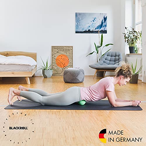 Blackroll - Trigger Point Ball 12, for Exercise and Muscle Recovery, Deep Tissue Massager for Myofascial Release in The Shoulders, Neck, and Back, 12cm (4.7"), Black - size: 4.7"