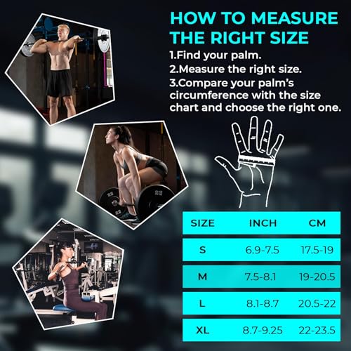 Breathable Gym Gloves for Men & Women–Lightweight,Non-Slip Workout Gloves with Full Palm Protection, Wrist Support,Ventilated Mesh for Weightlifting,Crossfit,Fitness Training & Cycling