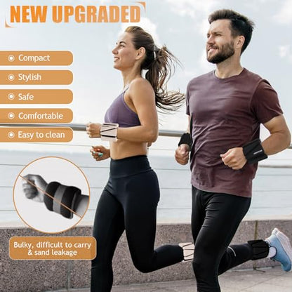 Ankle Weights Set of 2 (1 lb/2 lb/3 lb Each) Adjustable Wrist Weights for Women Men Wearable Arm Leg Weight for Pilates, Running, Walking, Workout, Yoga