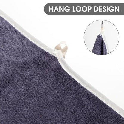 Microfiber Gym Towel Set for Men Women, Super Soft and Quick-Drying Towels for Fitness, Yoga, Cycling, Swimming (Blue+Grey+Purple, 3 Pack) - color: Blue+grey+purple