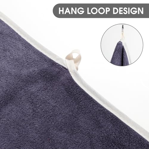 Microfiber Gym Towel Set for Men Women, Super Soft and Quick-Drying Towels for Fitness, Yoga, Cycling, Swimming (Blue, 3 Pack) - color: Blue
