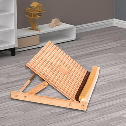 kowaku Slant Board Adjustable Bamboo Calf Stretching Wedge Ankle Foot Incline Board Anti Slip Ergonomic Design Suitable for Office Indoor Outdoor Sports