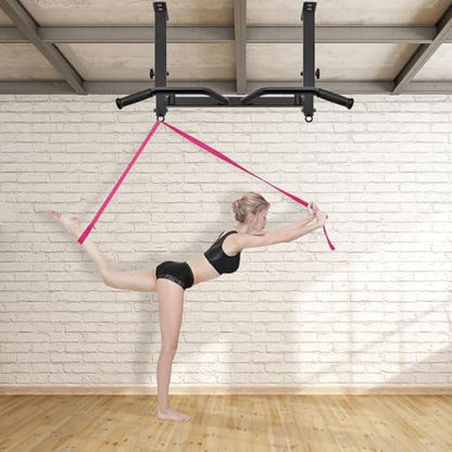 SELEWARE Heavy Duty Welded Pull Up Bar Wall/Joist/Ceiling Mount Chin Up Bar - color: F1: Black 24" Ceiling Mount Pull Up Bar
