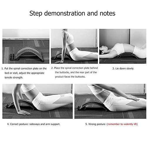 Plantar Fasciitis Relief Back Stretcher Posture Massager for Back Relaxation Pain Relief Back Massager Magic Stretcher Fitness Stretch Equipment(Blue) - color: Blue
