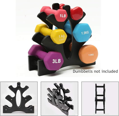 Topyond Dumbbell Rack,3 Tier Dumbbell Weight Rack, A-Frame Dumbbell Weight Rack, Dumbbell Rack Only for Home Gym,Weight Racks For Free,Weight Holder Storage Accessories for Home Gym Exercise(Rack Only, No Dumbbells)